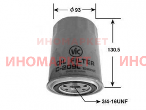 Фильтр масляный VIC C209L