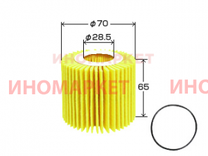 Фильтр масляный VIC O120