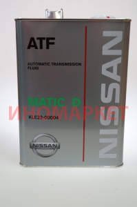 Жидкость ATF (металл. канистра, пр-во Япония) NISSAN KLE2200004
