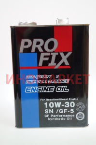 Масло моторное PROFIX (металл. канистра, пр-во Япония) PROFIX SN10W30C