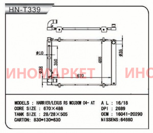 Радиатор пластинчатый NARICHIN NDT1287