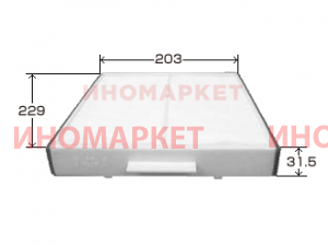 Фильтр салона VIC AC801